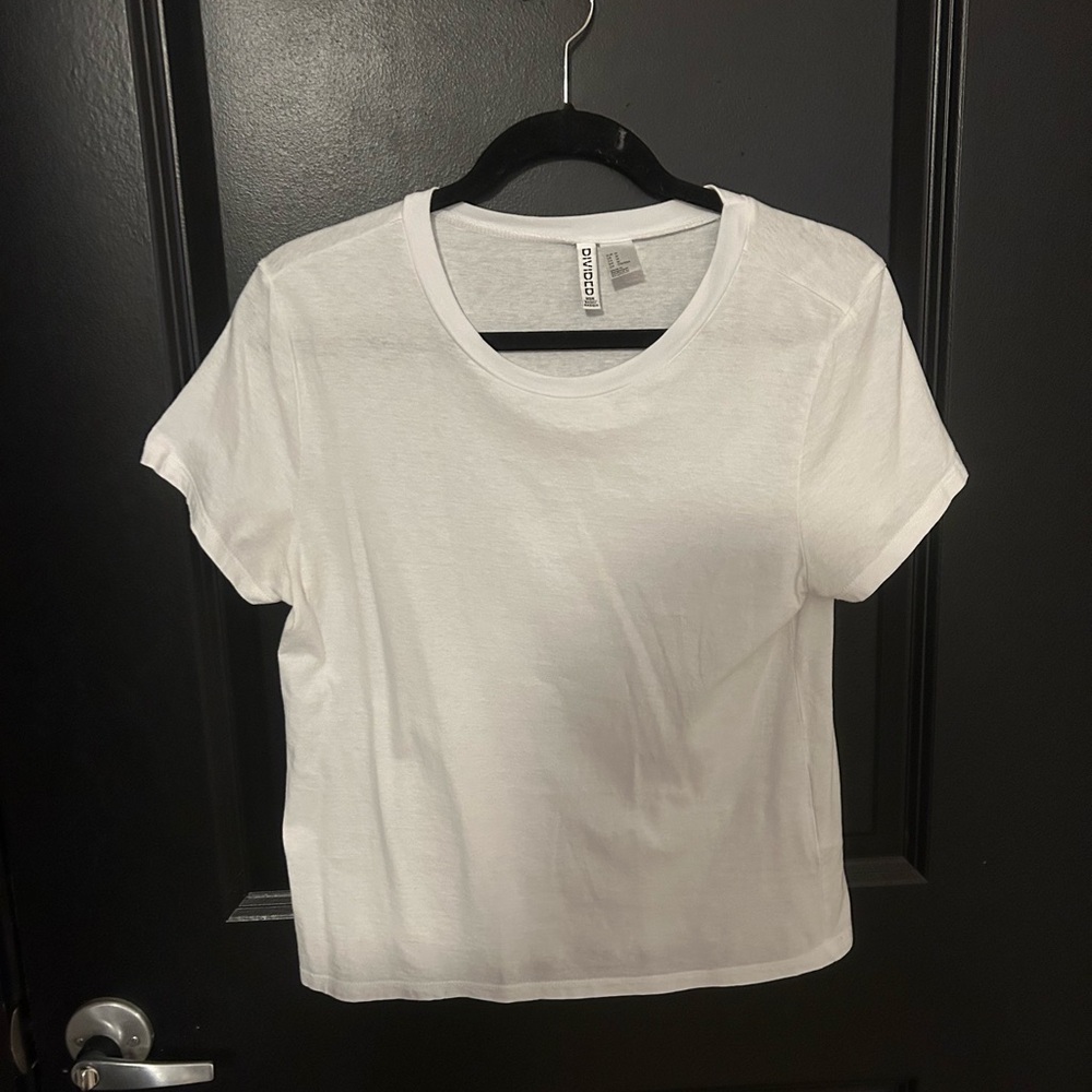 White Basic Tee